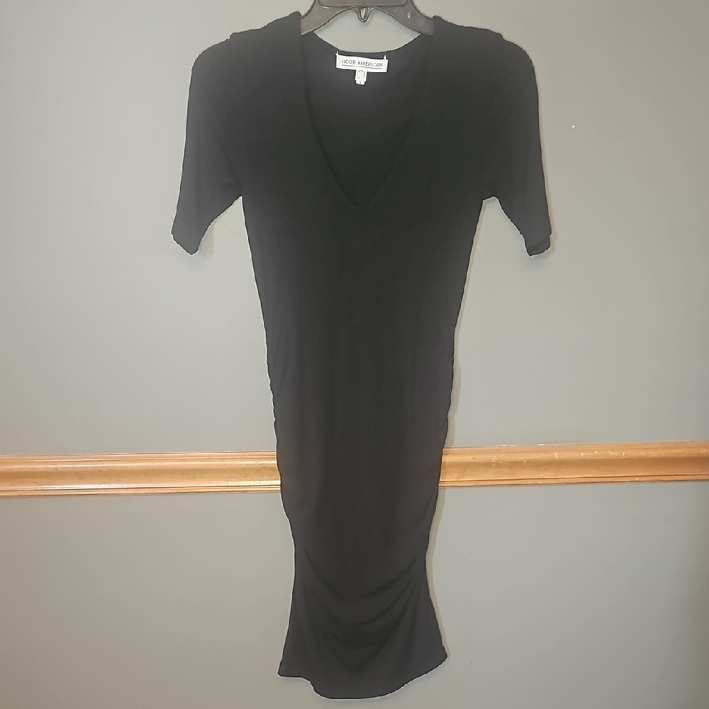 Good American Black Midi Dress